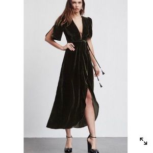 Reformation Dark Green Maxi Dress